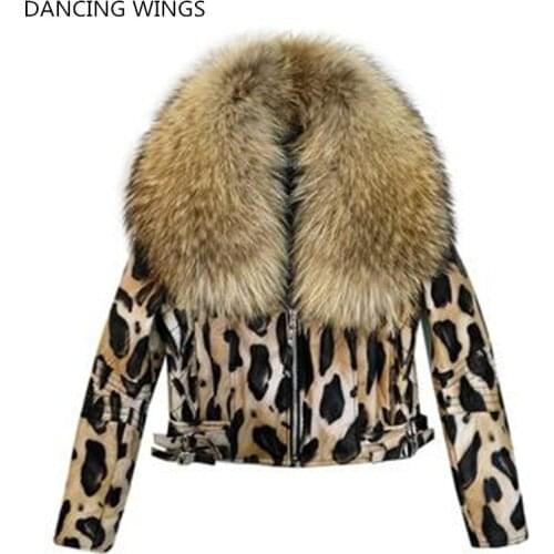 Женские кожаные куртки с мехом DANCING WINGS China At AliExpress