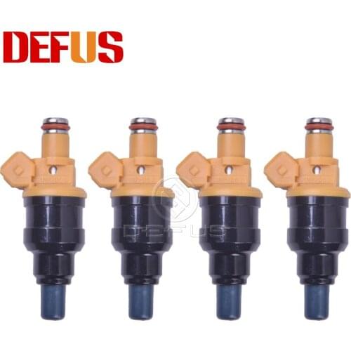 DEFUS 4pcs INP-063 Fuel Injector Nozzle Bico For MITSUBISHI Galant 1.8L 2.0L 92-96 MD175076 MDH210 INP 063 INP063 Engine Values