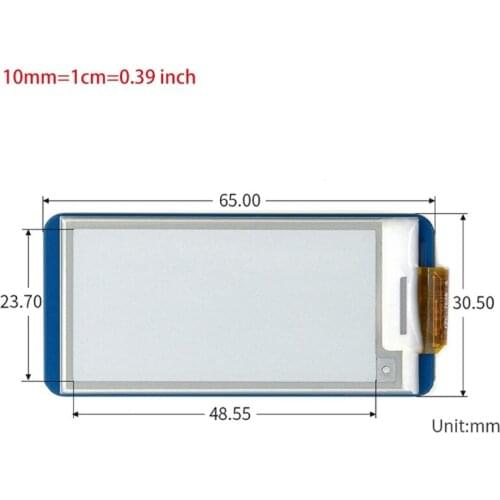 Raspberry Pi 2.13 Inch E-ink Display 250×122 Screen E-paper Hat for Raspberry
