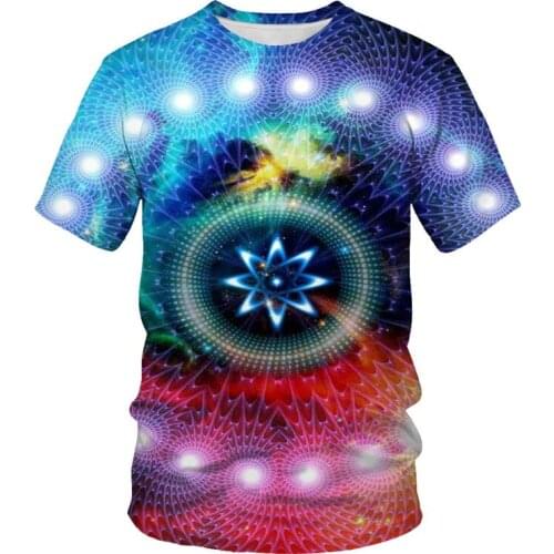 Fashion Colorful vortex mens T-shirts No rules 3d print casual graphic t shirts O-neck t shirt for man harajuku oversized top