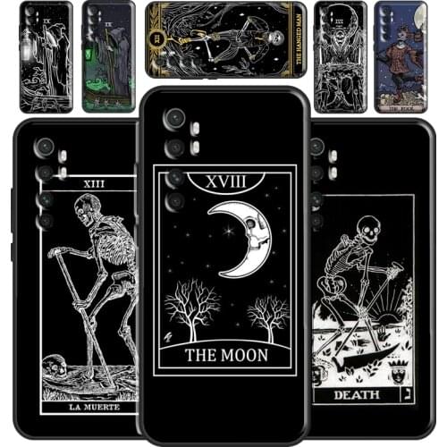 The Hermit Tarot Card Grim Reaper Gothic Case For POCO X3 Pro M3 F3 Cover For Xiaomi Mi 10T Pro 11 Ultra A3 9 10 Mi Note 10 Lite