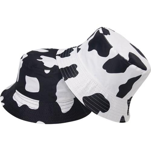 7 Sytle Print Cotton Bucket Hat Fisherman Hat Outdoor Travel Hat Sun Cap Hats for Men and Women 132