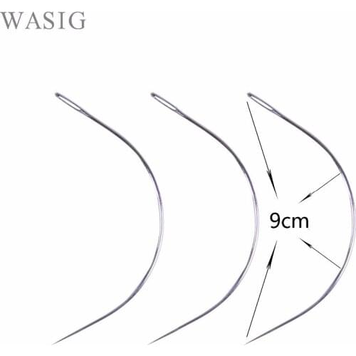 9cm Hair Weaving Needles 50Units Curved Sewing Needles Wholesale C Type Needles of Weaving