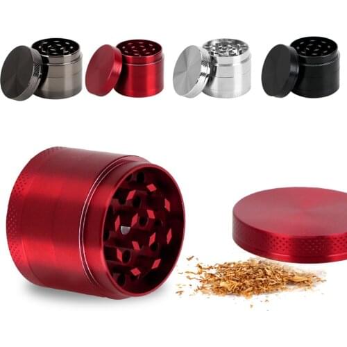 Zinc Alloy Household Commodity Smoking Pipe Accessories Herb Cutter 4-layer Spice Weed Cutter Tobacco Grinder