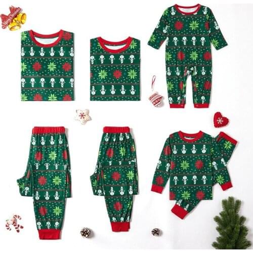 Matching Family Outfits Baby Rompers Parent-child Outfit Kids Homewear Mommy And Me Pajama Sets Christmas Boys Girls Sleepwear