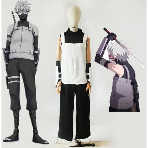 Cosplay Hatake Kakashi Cosplay Costume Uniform Outfit Anime Cosplay Costume Halloween Carnival Cosplay Costume