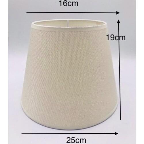 E27 round fabric beige lampshade nordic Lamp shade for table lamp modern lamp cover for desk lamp