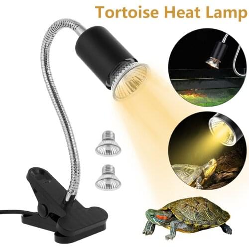 Reptile Heat Lamp Uvb Basking Light Bulb Holder 35/50w Clip-on Aquarium Amphibians Turtle Tortoise Spider Lizard Frog Hedgehog