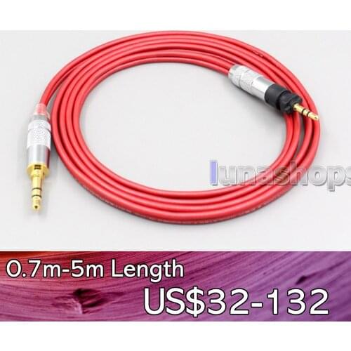 LN006695 4.4mm XLR 2.5mm 99% Pure PCOCC Earphone Cable For Shure SRH840 SRH940 SRH440 SRH750DJ Philips SHP9000 SHP8900