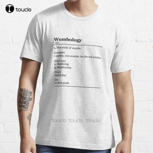 New Wumbology Cartoon Funny Typography Dictionary Define Humor T-Shirt Cotton Men Tee Shirt
