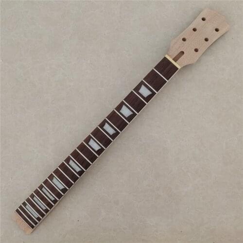 Unfinished Mahogany 22 Frets Electric Guitar Neck Rosewood Fingerboard 24.75"