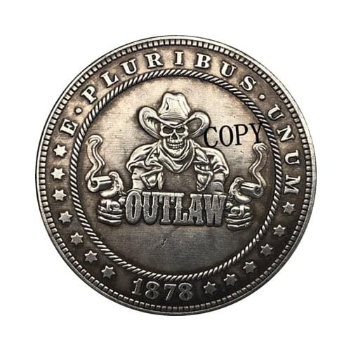 Hobo Nickel 1878-CC USA Morgan Dollar COIN COPY Type 164