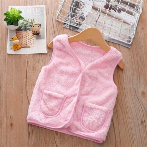 New Autumn Winter Baby Girls Vest Fur Children Waistcoat Kids Light Vest for Boys Toddler Children Clothes Fur Jacket Sleeveless