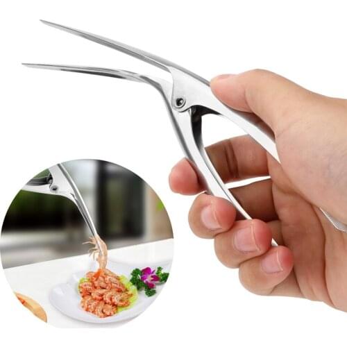 Peelers Shrimp Shell Peel Off Prawn Shrimp Deveiner Practcial Stainless Steel Creative Kitchen Tools Remover Peel Device