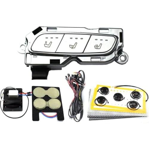 Car seat heating with ventilation fan and lumbar pillow massage support for Mercedes cushion switch four seasons seat interior