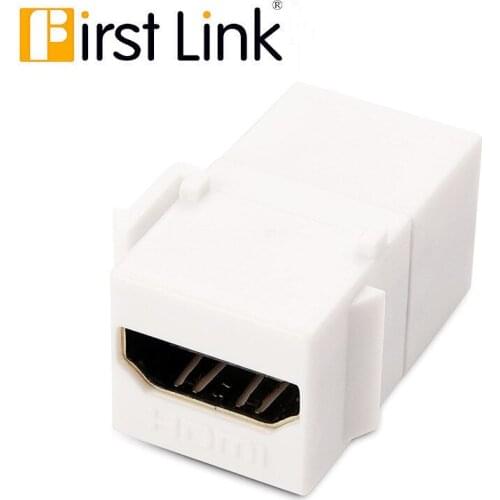 HDMI Keystone Jack Female Coupler Insert Snap-in Connector Socket Adapter Port For Wall Plate Outlet Panel