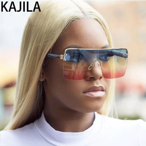 New Arrival 2019 Square Men Sunglasses Women Gradient Brand Designer Luxuri Shade Glasses For Woman oculos de sol feminino 28048