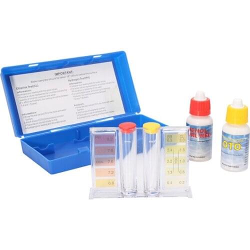 PH Chlorine Water Test Kit Tester Hydrotool Testing Kit Swimming Pool Hydroponics Aquarium Accessories