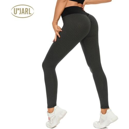 UxJARL 2021 High Waist Butt Lifting Pants Women Sportswear Leggings For Fitness Gym Clothing Seamless Scrunch Booty Tight
