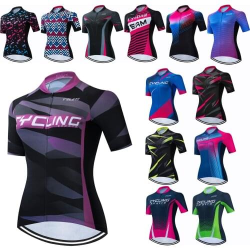 Weimostar Bike Jersey Women Summer Short Sleeve Cycling Jersey Shirts Ropa Ciclismo Biking Jersey Clothes MTB Bicycle Clothing