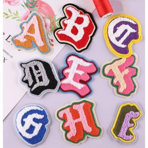 Retro New York English Font Cool Self Adhesive Vintage English Alphabet Patch for Baseball Cap Bag Backpack