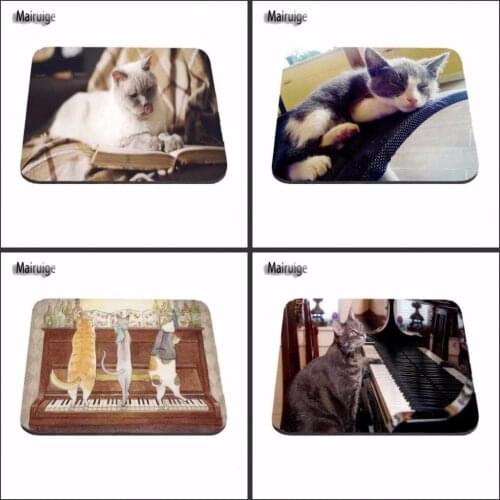 Mairuige Best Quality Mouse Pad Cute Cat Drawing Artwork Beautiful Decor Computer Notebook Logo Printing Mouse Pad Rubber Mat