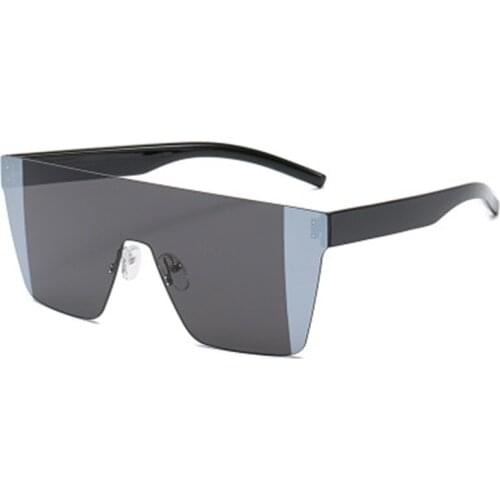 Vintage Shades Oversized Big Face Shield Frame Sunglasses Women 2020