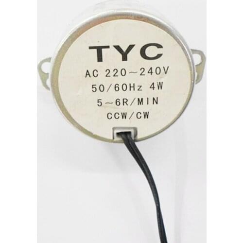 1PCS Electric Synchronous Motor CCW/CW Direction 4W Fan Motor 50/60Hz 7mm Shaft