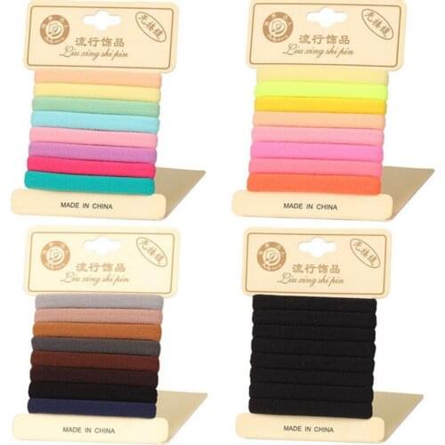 1 Pack High Quality Cotton Solid Elastic Hair Band Headband For Women Girl Hair Rope Rubber Band Hair Accessories Tie Gum