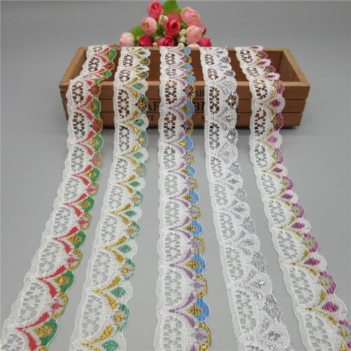 10yards/lot 28mm Embroidered Net Lace Ribbon Trim Fabric Garment Headband wedding party decoration White lace DIY Accessorie