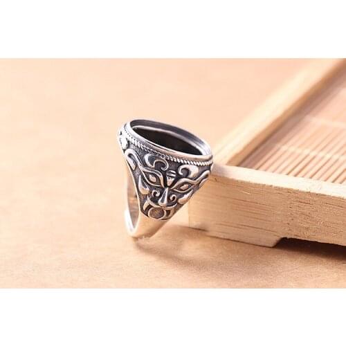 15.5*19. 925 STERLING SILVER Semi Mount Bases Blanks base blank Pad VINTAGE rings rings Setting set jewelry diy A2073