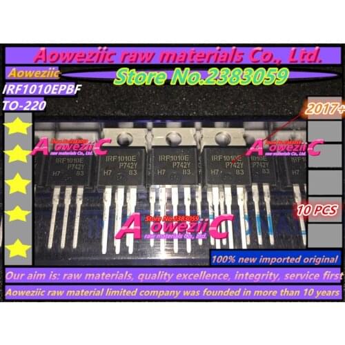 Aoweziic 2017+ 100% new imported original IRF1010E IRF1010EPBF F1010E TO-220 N channel MOS tube 84A 60V