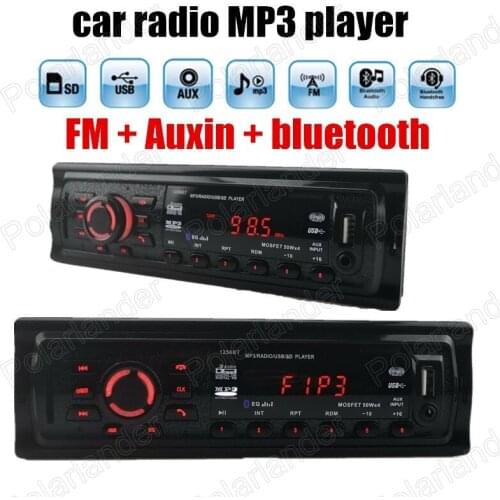 New 1 din size bluetooth music hand free phone FM and MP3 Stereo Car Radio Aux USB Port and SD Card Slot remote control