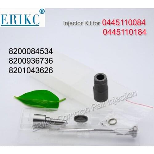 Injector Repair Kit Nozzle DLLA143P1069 Valve F00VC01022 Nozzle Nut F00VC14012 for ERIKC Bosch Injector 0445110084 0445110184