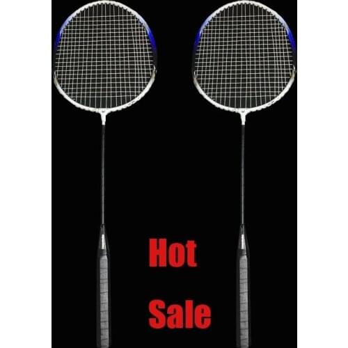 Lauyeboho 2 Player Badminton Racquets Set Double Rackets Carbon Shaft