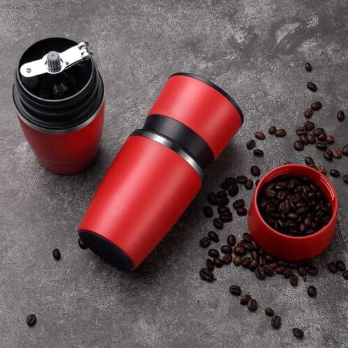 Multifunction Manual Coffee Grinder Grinding and filtering two in one Adjustable Beans Grinder with Ceramic Burrs Grinder Mill