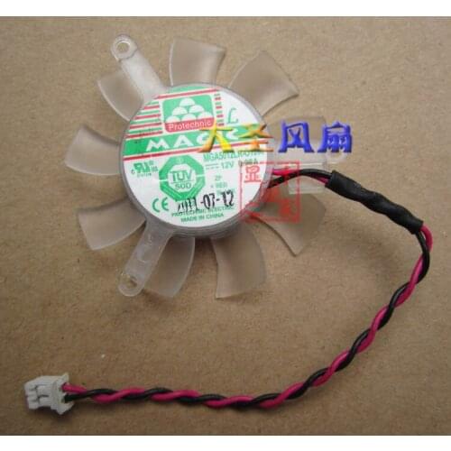 Original for Graphics card fan MGA5012LR-A10 0.08A 12VDC 2Lines diameter 45mm pitch 39MM