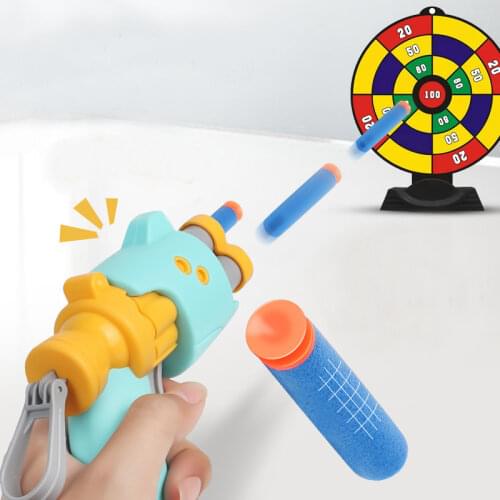 Air soft gun pistol with plastic bullet Children Toy Gun Soft Bullet gun Foam Gun Accessories Manual 3-Shot Revolver toy for boy