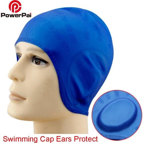 Professional Swimming Cap Ears Protect Silicone Waterproof for Long Hair Women men Adult Swim Caps Ladies Diving Hood hat