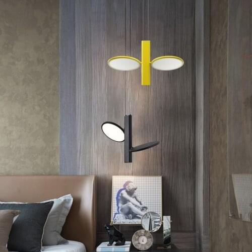 Nordic Individual Designer Slideable Pendant Lights Reading LED Hanging Lamp Nordic Living Room Bedroom Bedside Lamp Decor