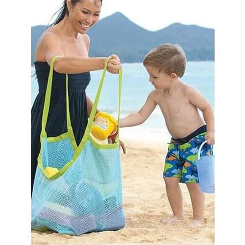 Bathroom Toy Storage Bag Baby Bathing Storage Net Bag Ocean Ball Beach Net Bag Large Transparent Portable