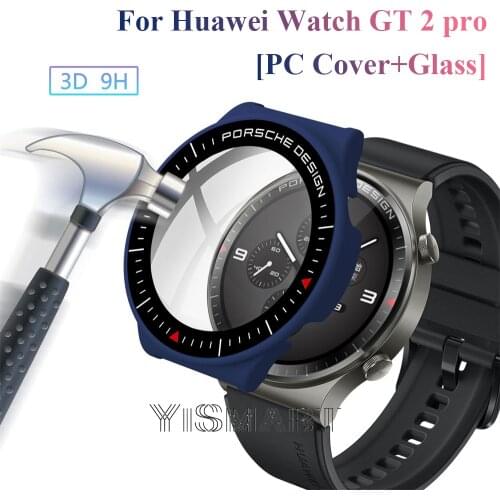 Protective Case For Huawei Watch GT2 Pro Tempered Glass Screen Film Frame For Huawei watch GT 2 Pro Bracelet Cover Shell