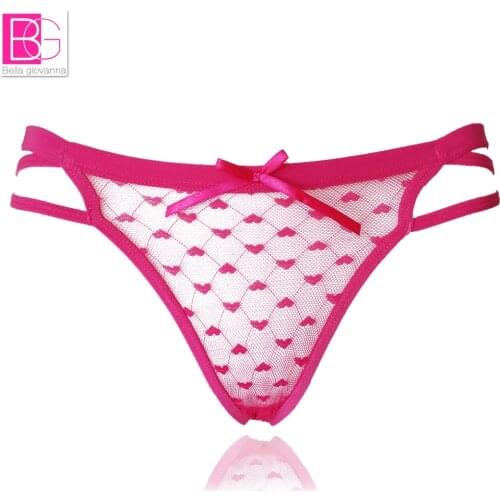 Womens Thongs G-string Mesh Pantie Hot Mini Invisible Female Sexy Slimming Low Waist Micro G-string Style 8016