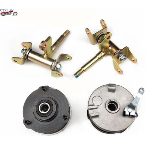 1Pair/2pcs Steering Strut Knuckle Spindle With Drum Brake Wheel Hub Fit For ATV 110cc 125cc 250cc Go Kart Buggy Bike Parts