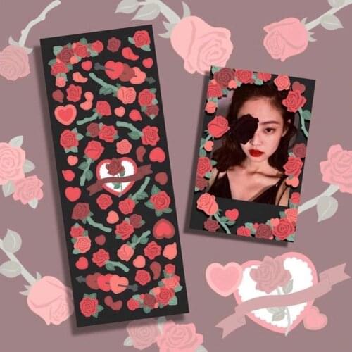 1PC Kawaii Flower Rose Stickers DIY Scrapbooking Hand Account Decoration Diary Album Cute Korean School Stationery Sticker