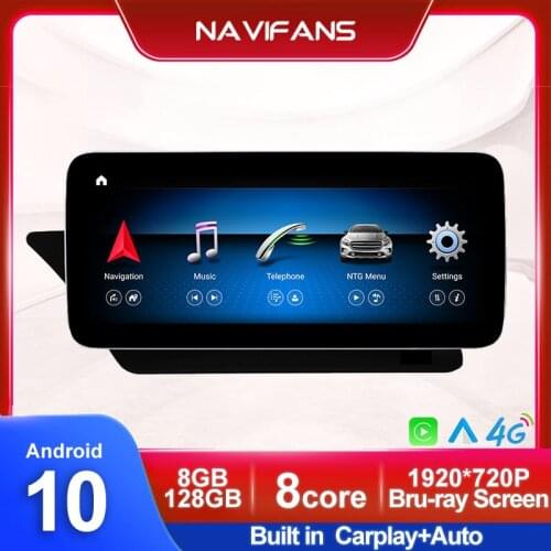 12.5 Bru-ray Screen Android 10 4G LTE WIFI Car Multimedia Radio gps for Mercedes Benz Coupe C207 A207 W207 2009-2016 Carplay