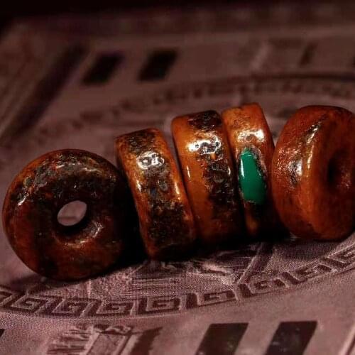 2011 old antique Buddha bone Special cultural herita sliced ​ bead string tesbih miçangas fahmi bracelet charms bileklik bolitas