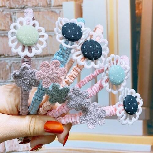 25 pcs Child Bow Tie & flower/animal Cute Hair Band Girl Kids headband flower headwear Cartoon Lace hair accessories Hair Hoop