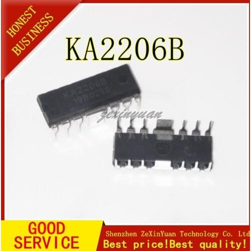 50PCS 100PCS KA2206 DIP12 KA2206B DIP new and original IC