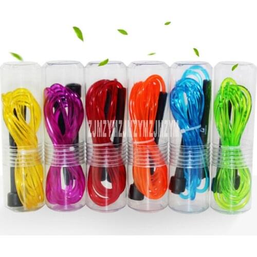 6Pcs/ Lot Transparent Speedy fitness wear-resistant waterproof Rope Skipping Bodybuilding Cheap Exercise Skipping Rope